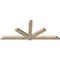 Ekena Millwork Kennewick Rough Sawn Timber Gable Bracket, Douglas Fir, 108"W x 45"H x 4"D x 6"F, 10/12 Pitch GBW108X45X0406KEN00RDF - alternate 3